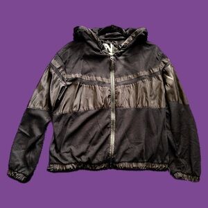 New Look Sport Black Mesh Jacket w/ Hood